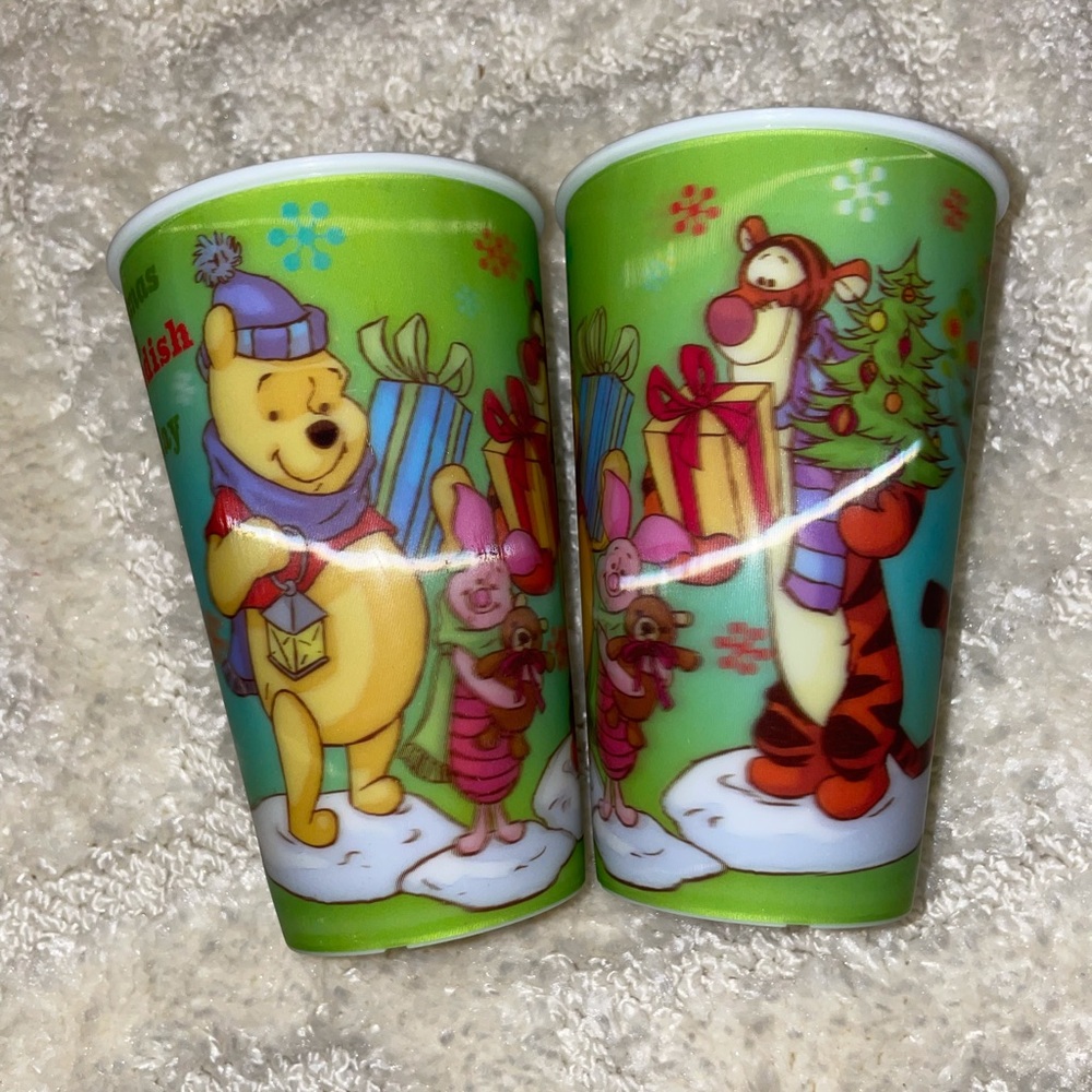 Winnie the Pooh Christmas tumblers